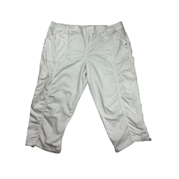 Women's Style&Co White Cotton Capri - Size 18 - Picture 1 of 5